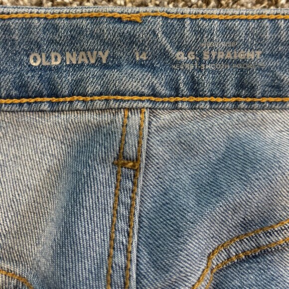 Women's OG Straight High Rise Distressed Jeans - Picture 3 of 4